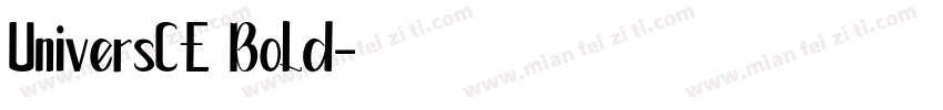 UniversCE Bold字体转换